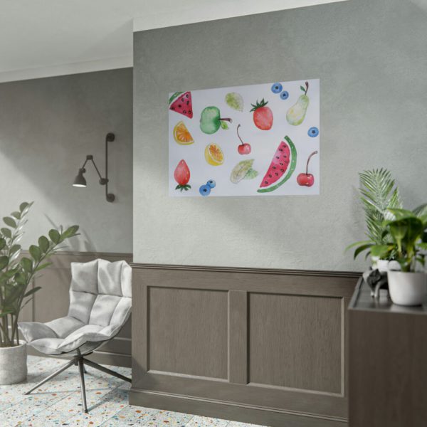Fruit, Summer, Vitamins, Watercolor Poster