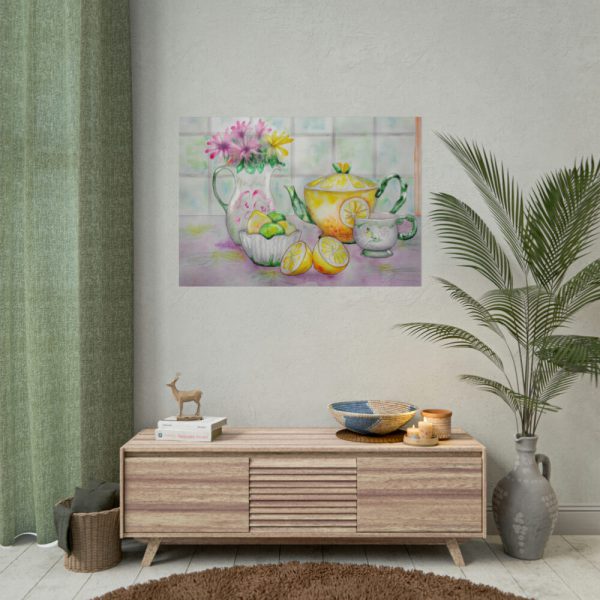 92409-418.jpg Tea Party Still Life Lemons Poster