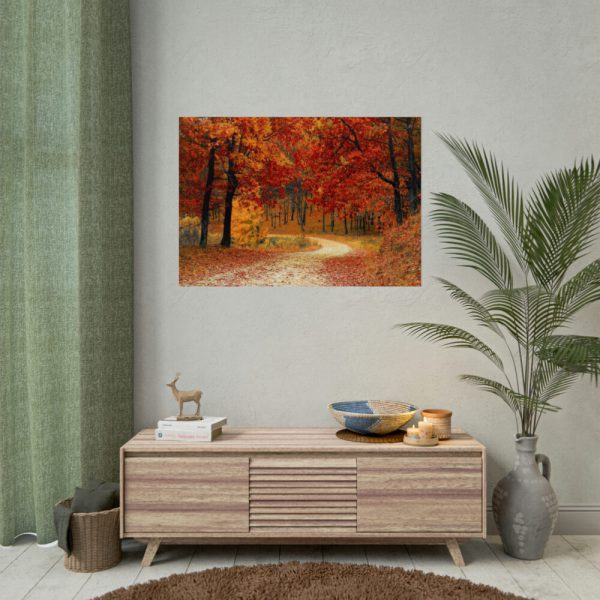 92409-438.jpg Fall Autumn Red Season Woods Poster