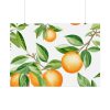92409-481.jpg Seamless Orange Fruit Poster