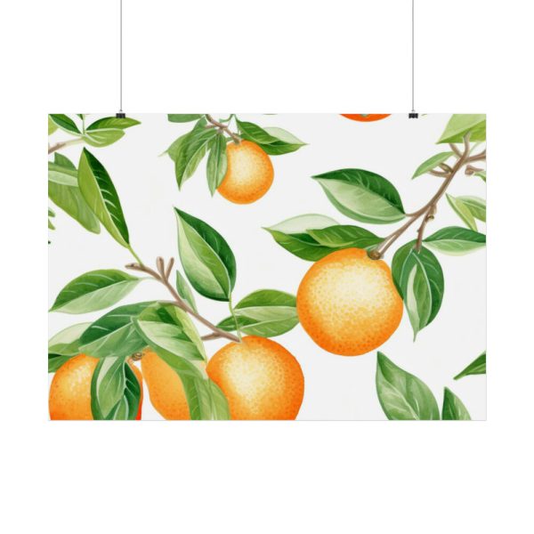 92409-481.jpg Seamless Orange Fruit Poster