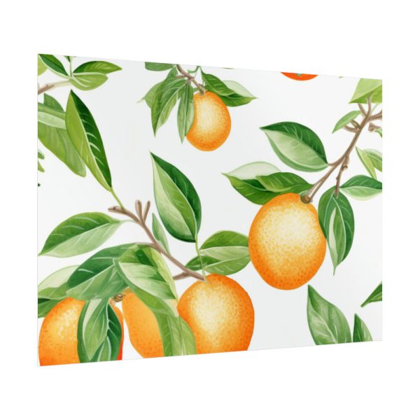 92409-482.jpg Seamless Orange Fruit Poster