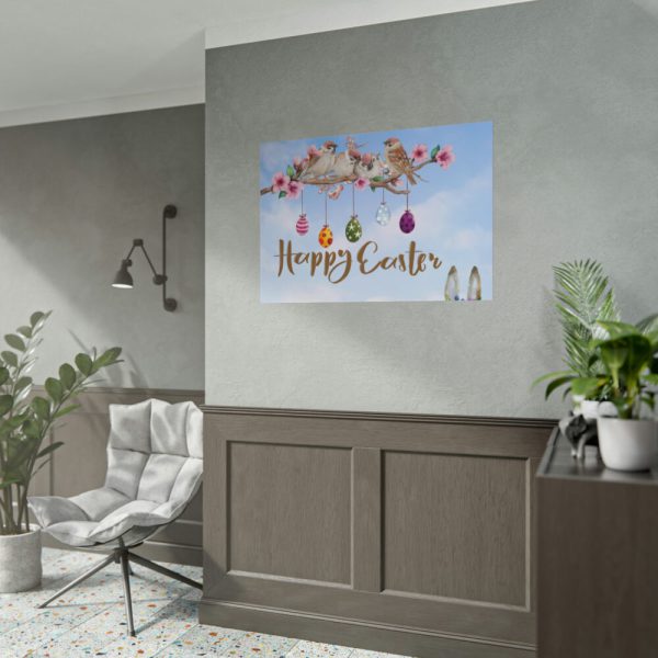 92409-514.jpg Easter Eggs, Rabbit And Birds Poster