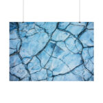 Blue Cracked Ground Texture Poster - Image 7