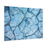 Blue Cracked Ground Texture Poster - Image 8