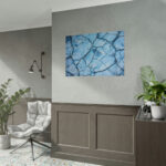 Blue Cracked Ground Texture Poster - Image 10
