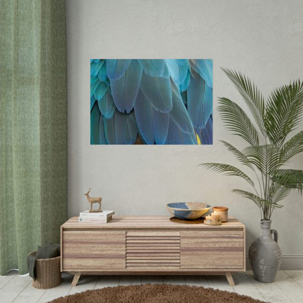 92409-543.jpg Parrot Feathers Texture Poster