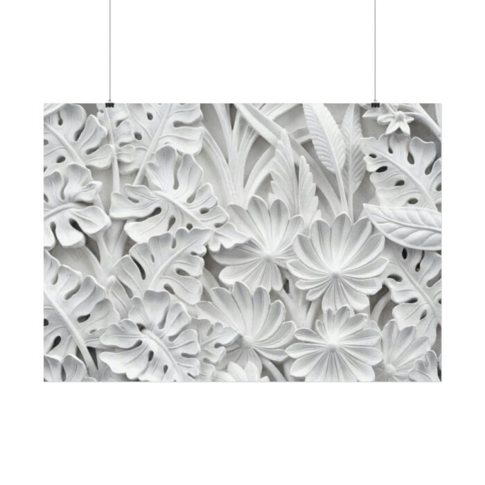 Carved Floral Ornament Texture Poster - Image 7