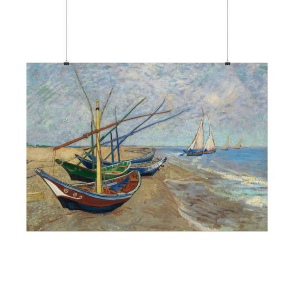 92409-561.jpg Vincent van Gogh's Fishing Boats on the Beach Poster