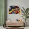 92409-58.jpg Old Red Truck Watercolor Poster