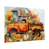 92409-62.jpg Autumn Pumpkin Truck Calendar Art Poster