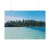 92409-671.jpg Boat Moored at an Island Poster