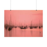 Pink Photo With Boats Poster - Image 7