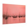 92409-692.jpg Pink Photo With Boats Poster