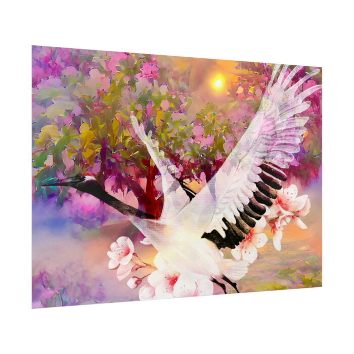 Magnificent Pink Pear Blossom Garden Poster - Image 8