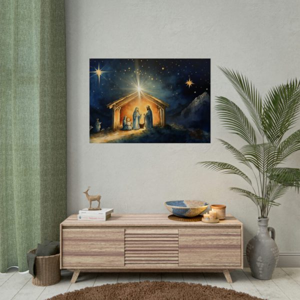 Abstract Representation of the Birth of Jesus Poster