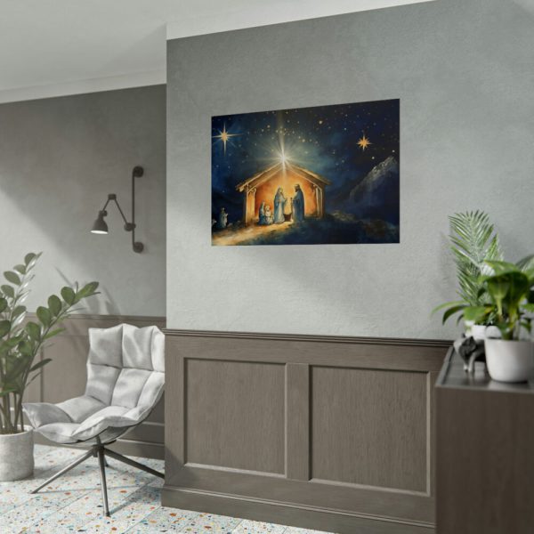 Abstract Representation of the Birth of Jesus Poster