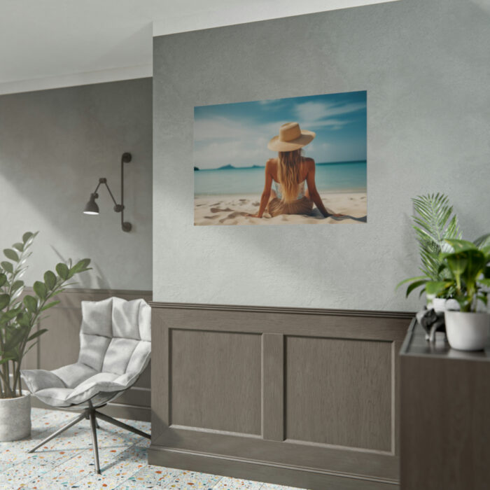 Young Woman On The Beach Poster - Image 10