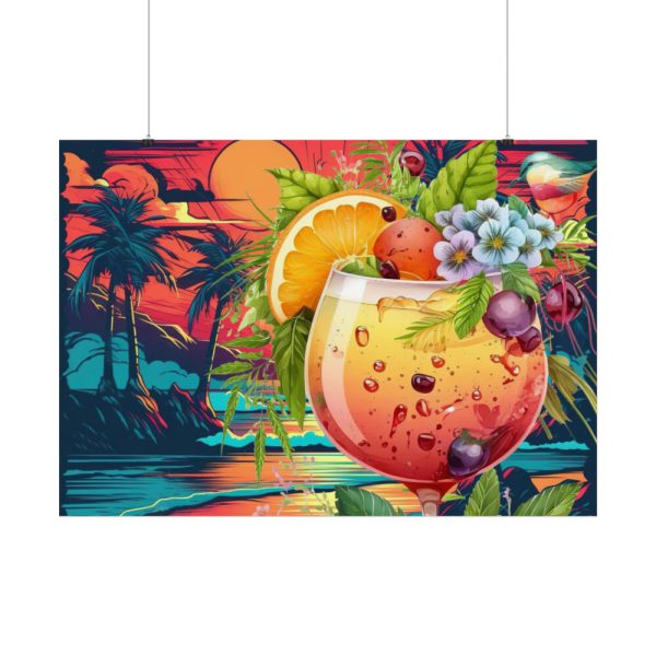 92409-841.jpg Tropical Drink Illustration Poster