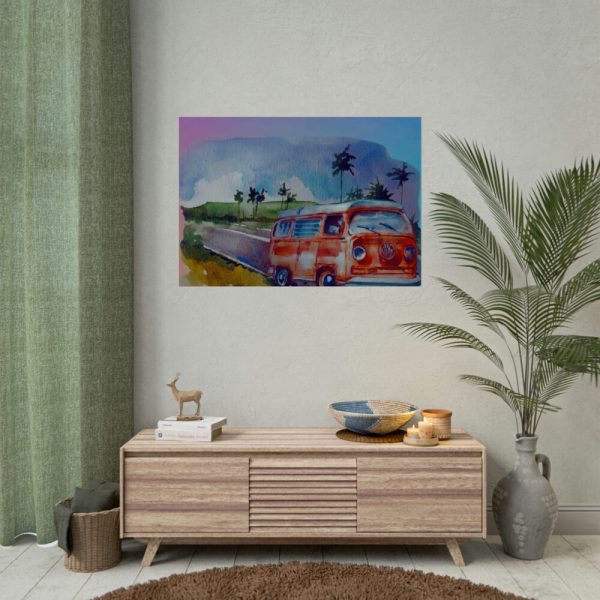 Vintage Hawaiian Bus Poster