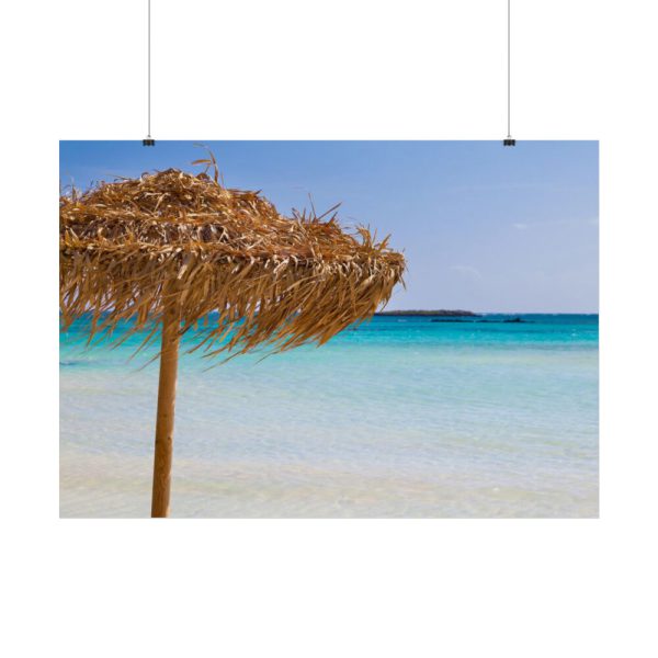 Parasol On The Beach Poster