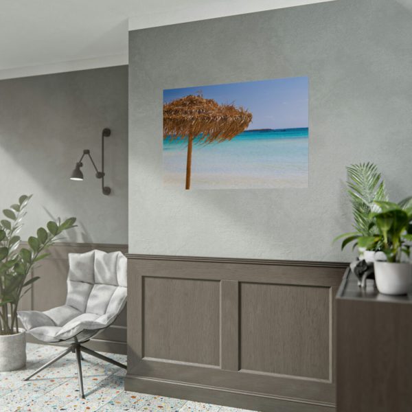 Parasol On The Beach Poster