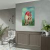 Easter Bunny Paints Eggs Poster