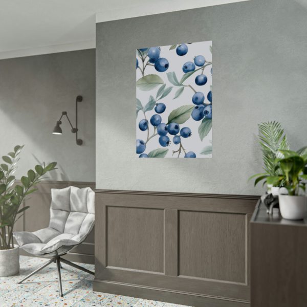 92410-174.jpg Seamless Blueberry Fruit Poster