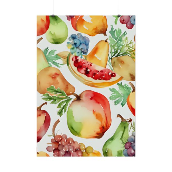 Fruit Seamless Watercolor II Poster