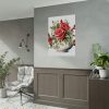Floral Teapots Background Art Poster
