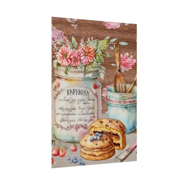 92410-217.jpg Baked Cakes on a Counter With a Vintage Wood Poster