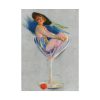 92410-235.jpg Glamorous Woman in a Wine Glass Poster