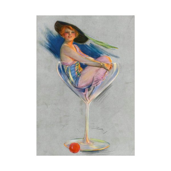 92410-235.jpg Glamorous Woman in a Wine Glass Poster