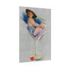 92410-237.jpg Glamorous Woman in a Wine Glass Poster