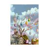 Easter Egg Tree And Rabbit Poster