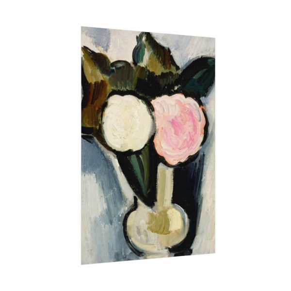 92410-277.jpg Pink and White Flowers in a Vase by Marsden Hartley Poster