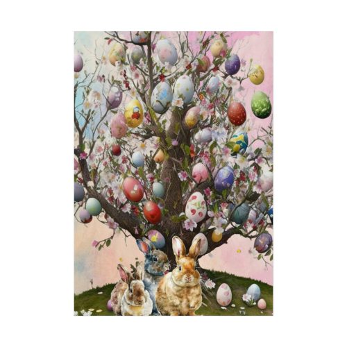 Three Rabbits Underneath a Tree Poster