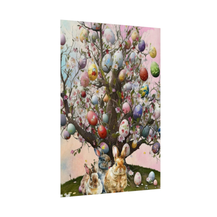 Three Rabbits Underneath a Tree Poster - Image 3