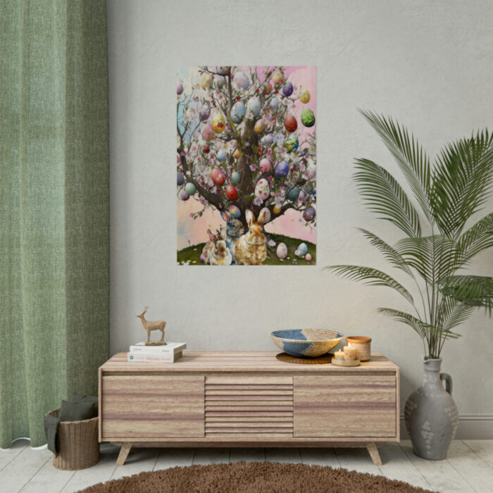 Three Rabbits Underneath a Tree Poster - Image 4
