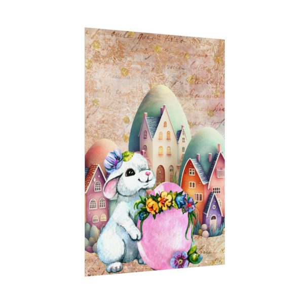 92410-287.jpg Easter Bunny Village Eggs Poster