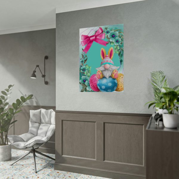 92410-304.jpg Easter Bunny Gnome And Eggs Poster