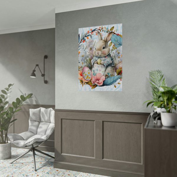 92410-314.jpg Baby Easter Bunny Wreath Poster