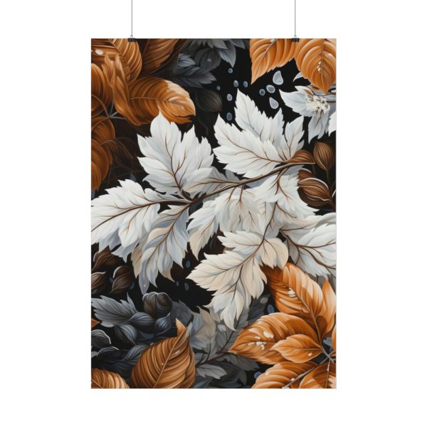 92410-321.jpg Winter Leaves Seamless Pattern Poster