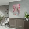 92410-329.jpg Whimsical Pink Winter Forest Art Poster