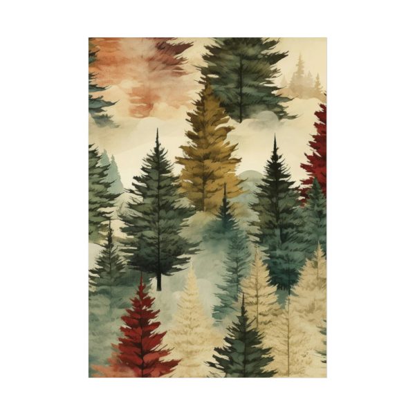 92410-330.jpg Christmas Trees Seamless Pattern Poster