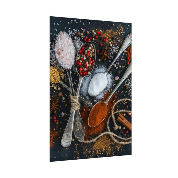 Different Spice, Seasonings in Spoon Poster
