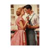 Retro Kitchen Romance Poster