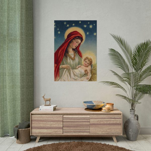 92410-403.jpg Vintage Christmas Jesus Mary Poster