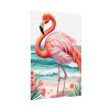 Flamingo On Tropical Beach Poster