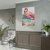 Flamingo On Tropical Beach Poster